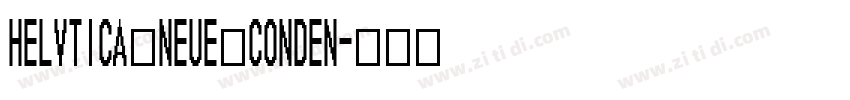 helvtica Neue conden字体转换